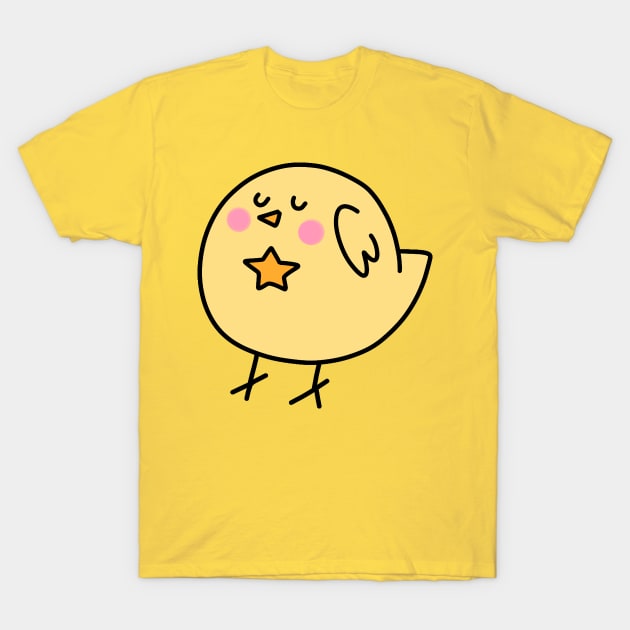 Star Yellow Bird T-Shirt by saradaboru